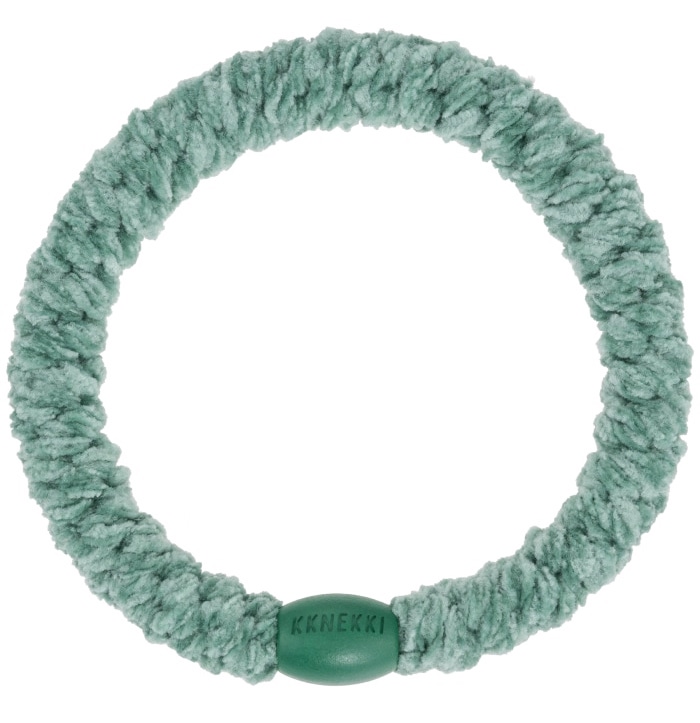 Kknekki Haargummi/Armband - Flauschi Velvet Faded Green/Grün - 1 Stück Kknekki Haargummi/Armband - Flauschi Velvet Faded Green/Grün - 1 Stück