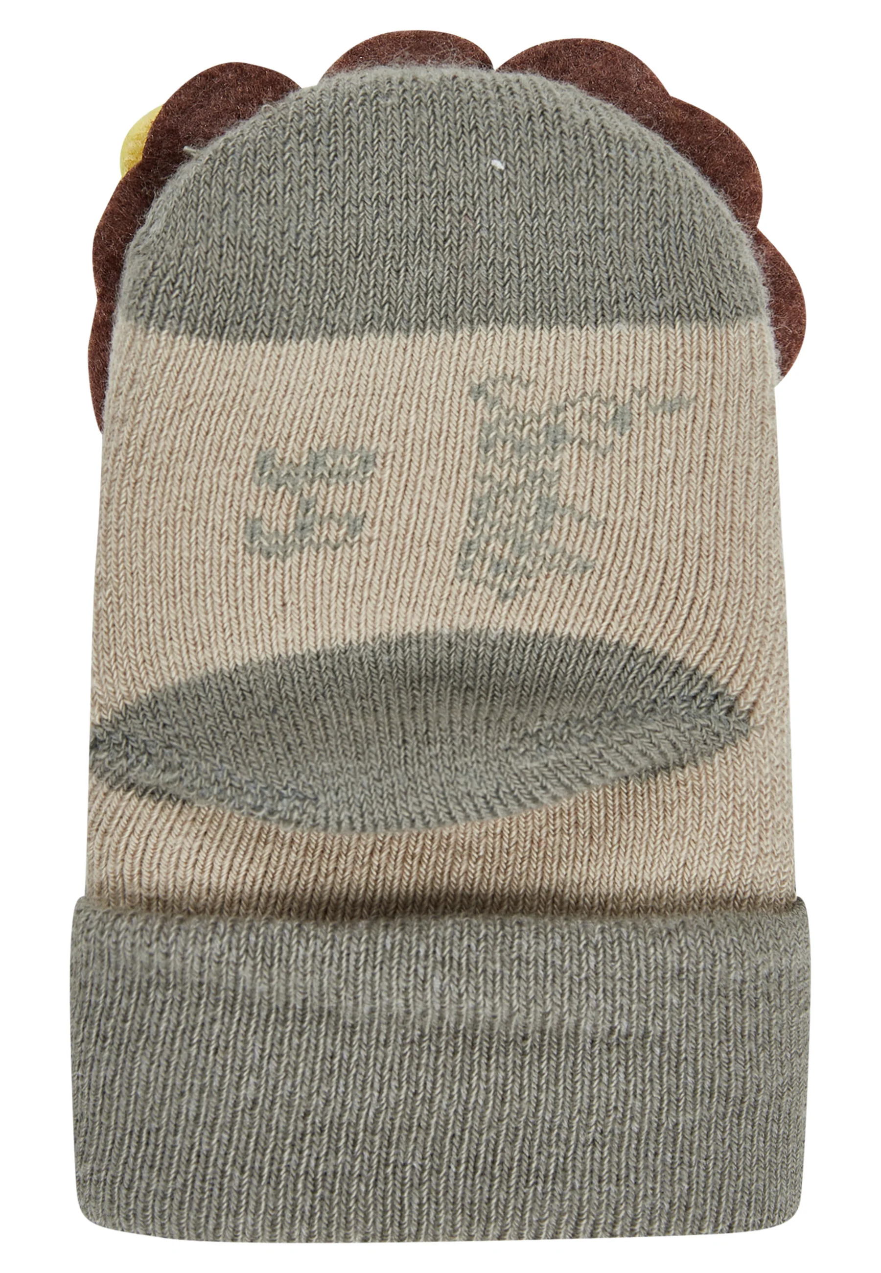 Sterntaler Baby Rasselsöckchen in Braun & Oliv Grün - Löwe Sterntaler Baby Rasselsöckchen in Braun & Oliv Grün - Löwe