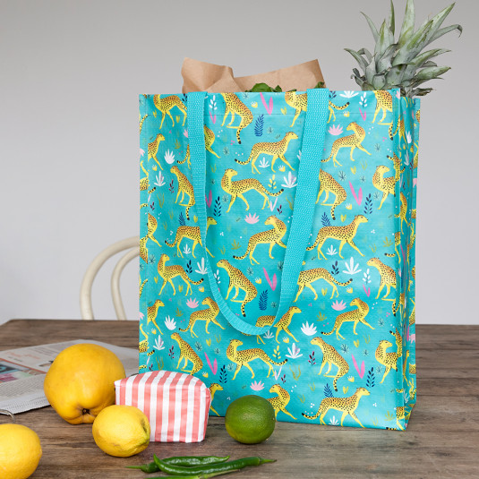 29230-cheetah-shopping-bag-lifestyle Save the Planet Shopper Einkaufstasche Cheetah - SALE