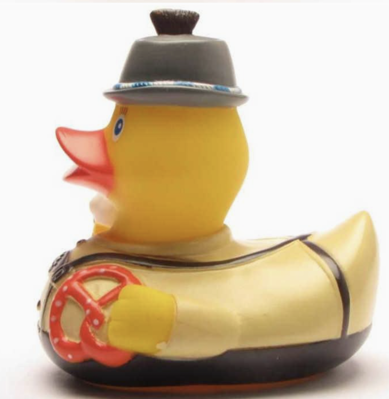 Lanco Bayer mit Brezel Duck - Naturkautschuk Badeente - Bayer mit Brezel Lanco Bayer mit Brezel Duck - Naturkautschuk Badeente - Bayer mit Brezel