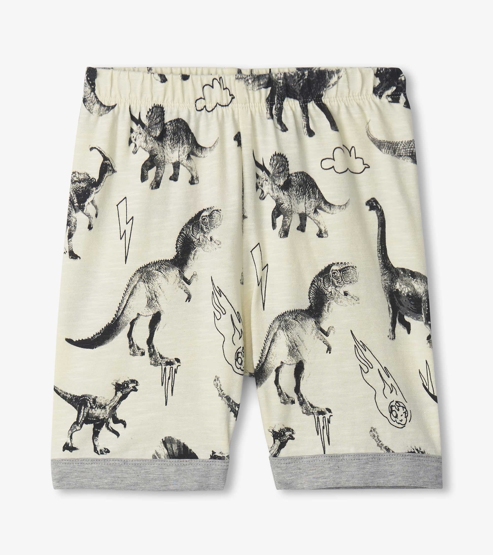 Hatley Kurze Pyjama Dino Extinction Stretch Baumwolle - Dinosaurier Hatley Kurze Pyjama Dino Extinction Stretch Baumwolle - Dinosaurier