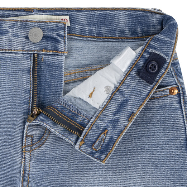 Levi's Girlfriend Jeans Short mit Roll-Up Bein - Medium Blau Denim 