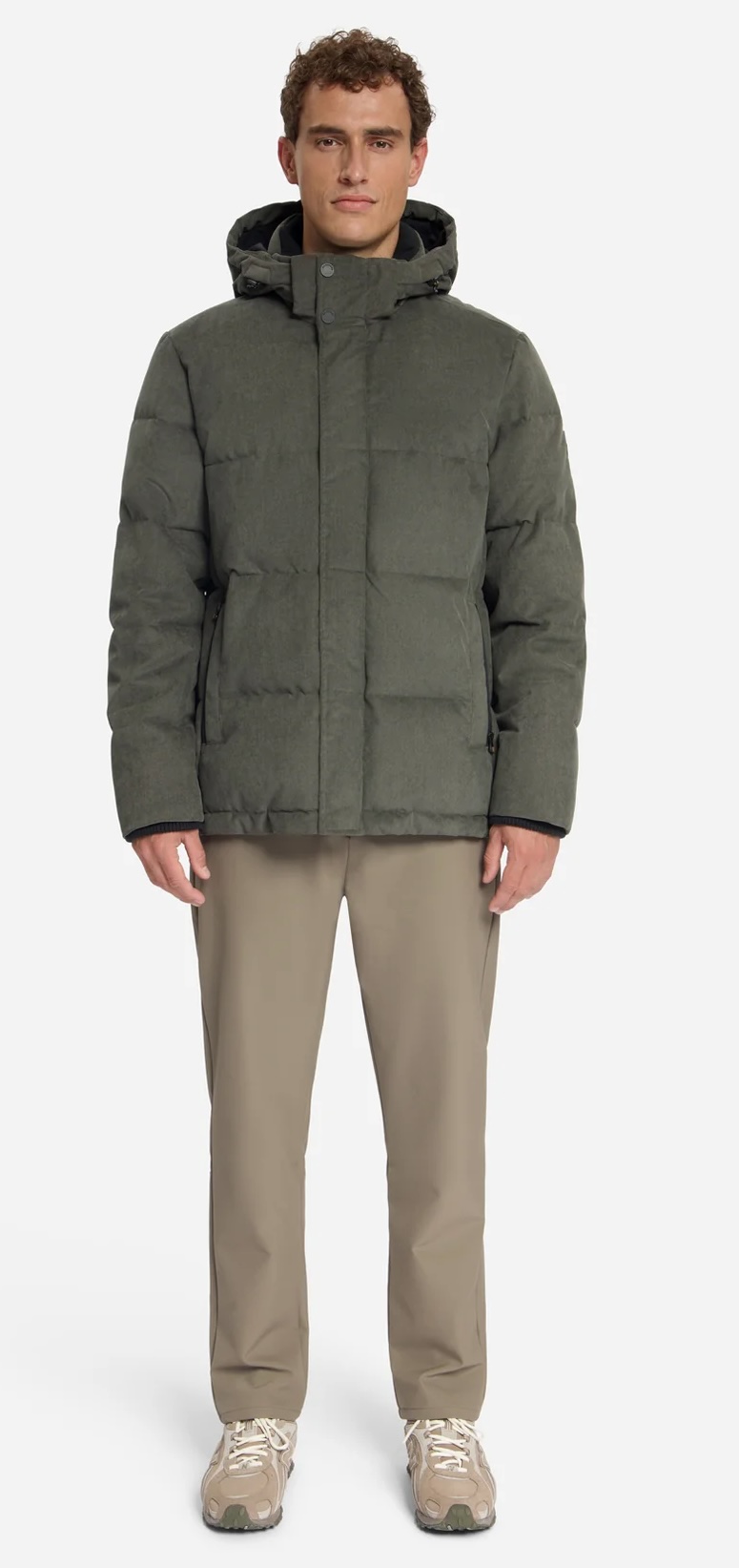 No Excess Cordjacke mit Kapuze Winterjacke für Herren in Oliv Grün No Excess Cordjacke mit Kapuze Winterjacke für Herren in Oliv Grün