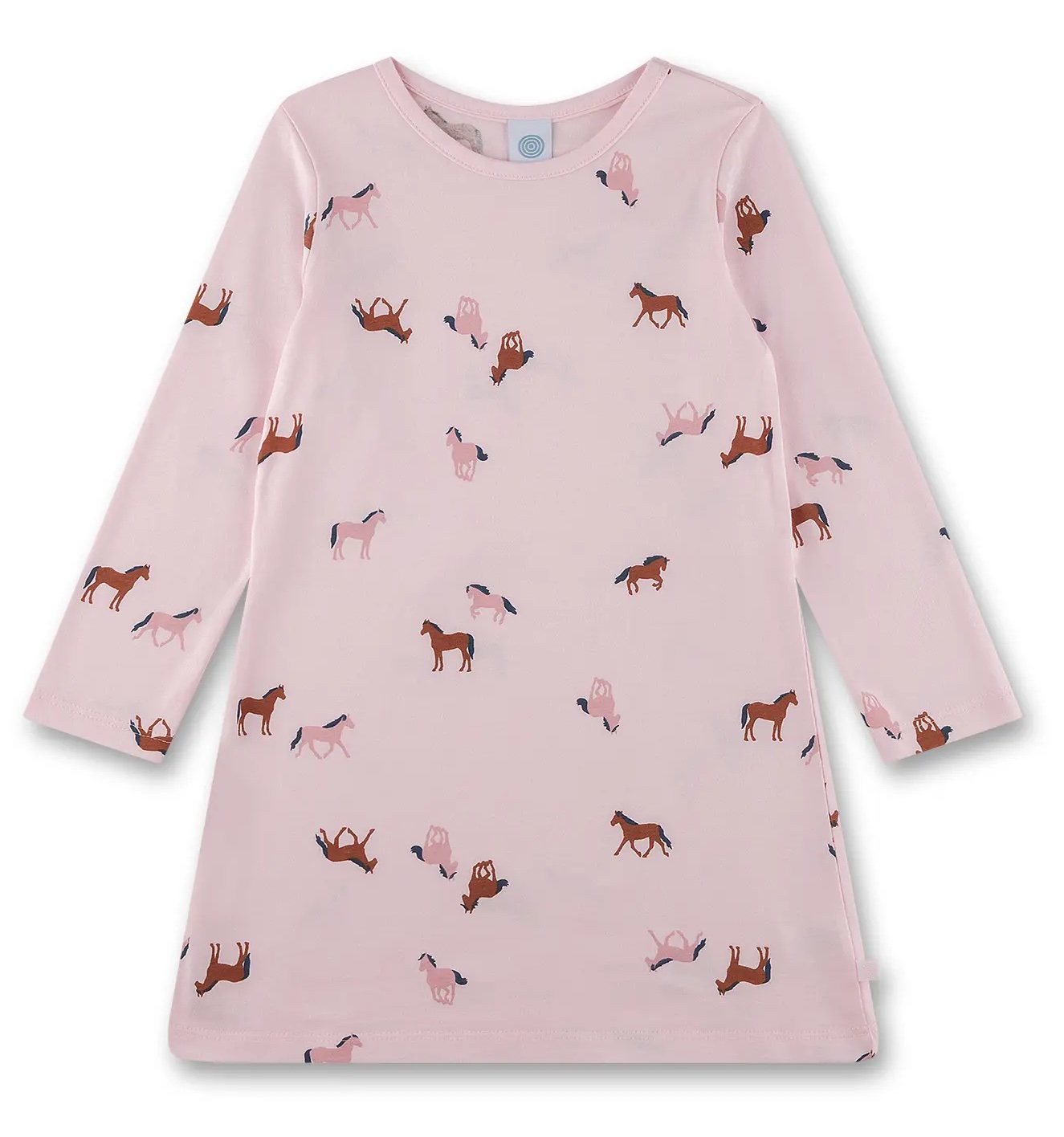 Sanetta Pyjama Mädchen Nachthemd in Rosa mit Pferden Sanetta Pyjama Mädchen Nachthemd in Rosa mit Pferden