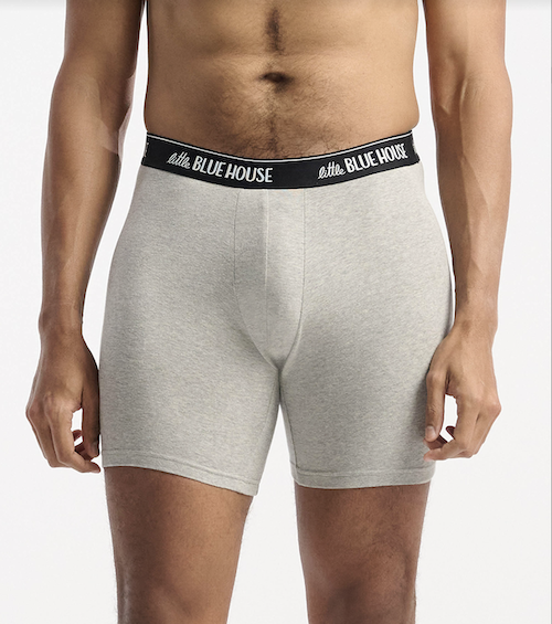 Little Blue House Boxer Short in Grau - Loose Moose - Elch - SALE