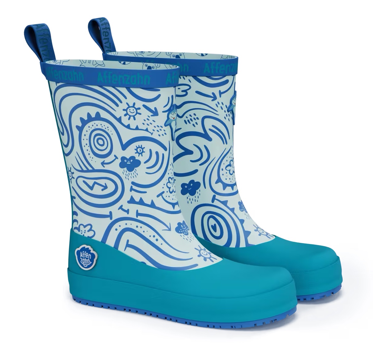 Affenzahn Gummistiefel Regenstiefel in Blau Vegan Plashy Hai Affenzahn Gummistiefel Regenstiefel in Blau Vegan Plashy Hai