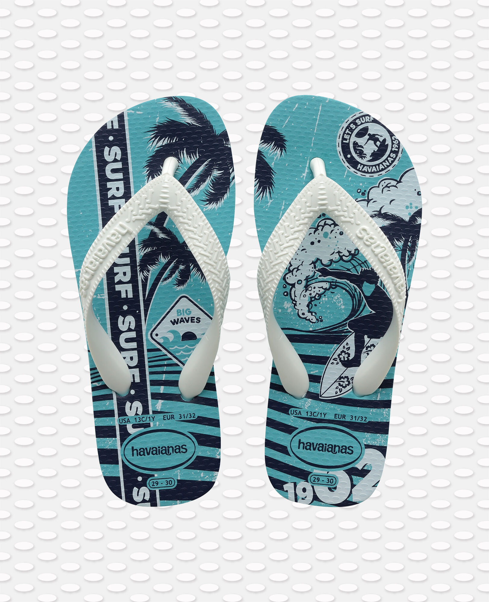 4127273_0031_C Havaianas Flip Flop Kids Athletic - Blaue Welle - SALE