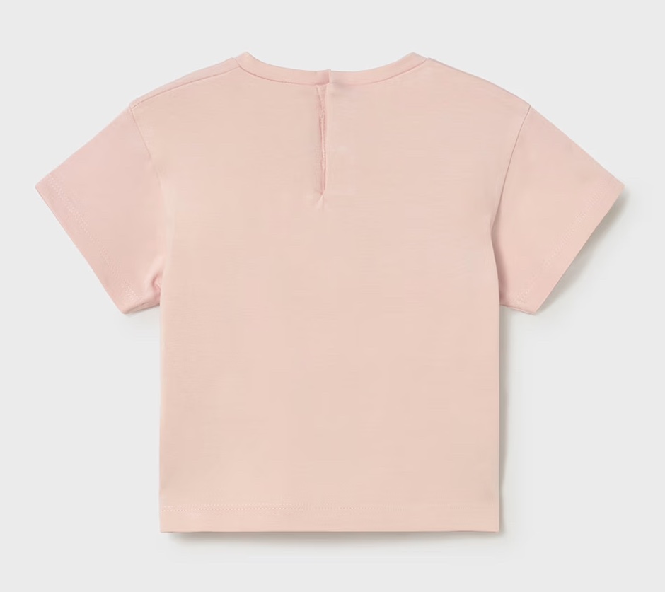 Mayoral Kurzarm T-Shirt in Rosa - Glitzer Kirsch Mayoral Kurzarm T-Shirt in Rosa - Glitzer Kirsch