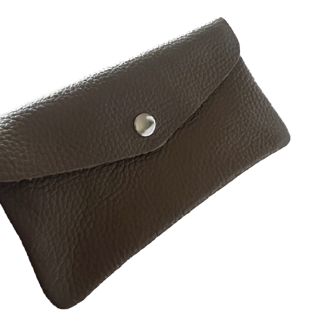 BFF Soft Leder Geldbeutel in Taupe - Large 