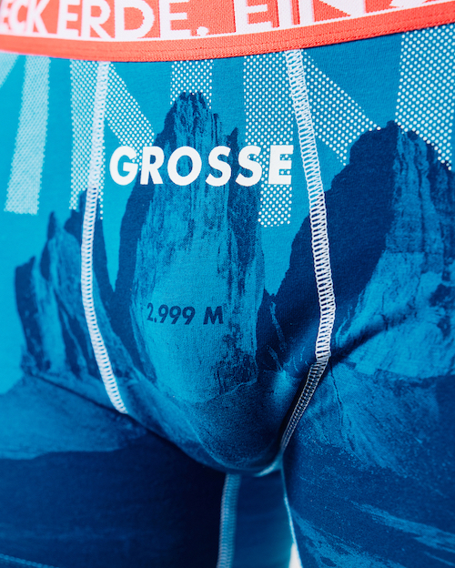 ESFE Alpine Bio-Wäsche Herren Boxer in Blau - GROSSE ZINNE