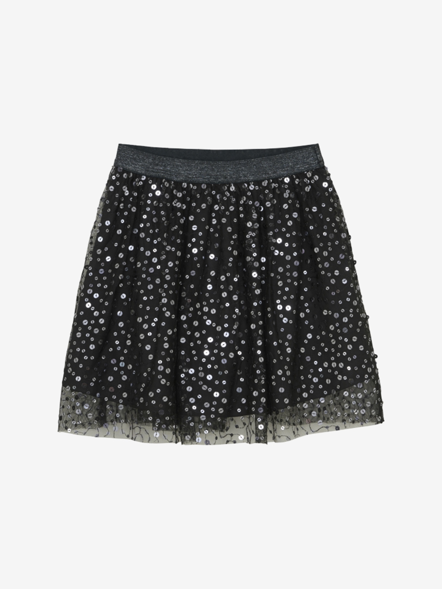 Creamie Tüllrock mit Pailetten in Schwarz Creamie Tüllrock mit Pailetten in Schwarz