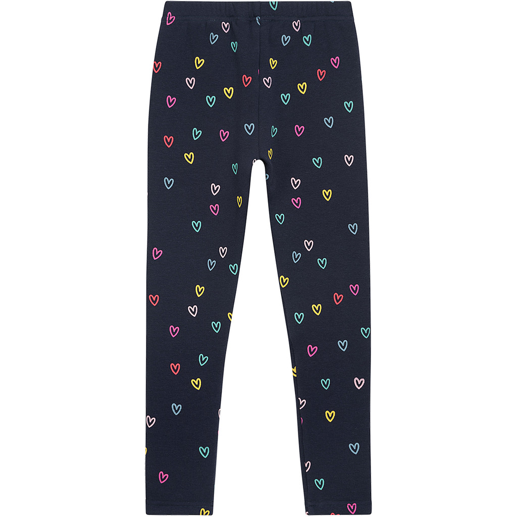 Danamade DFIONA Thermo Leggings in Navy Blau mit Herzen Allover Danamade DFIONA Thermo Leggings in Navy Blau mit Herzen Allover