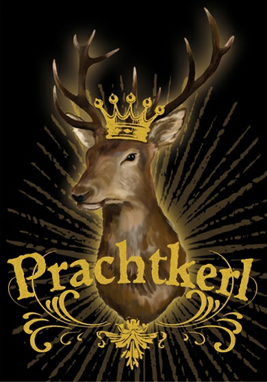 1-3326 Edition Gollong Karte - Hirsch - Prachtkerl