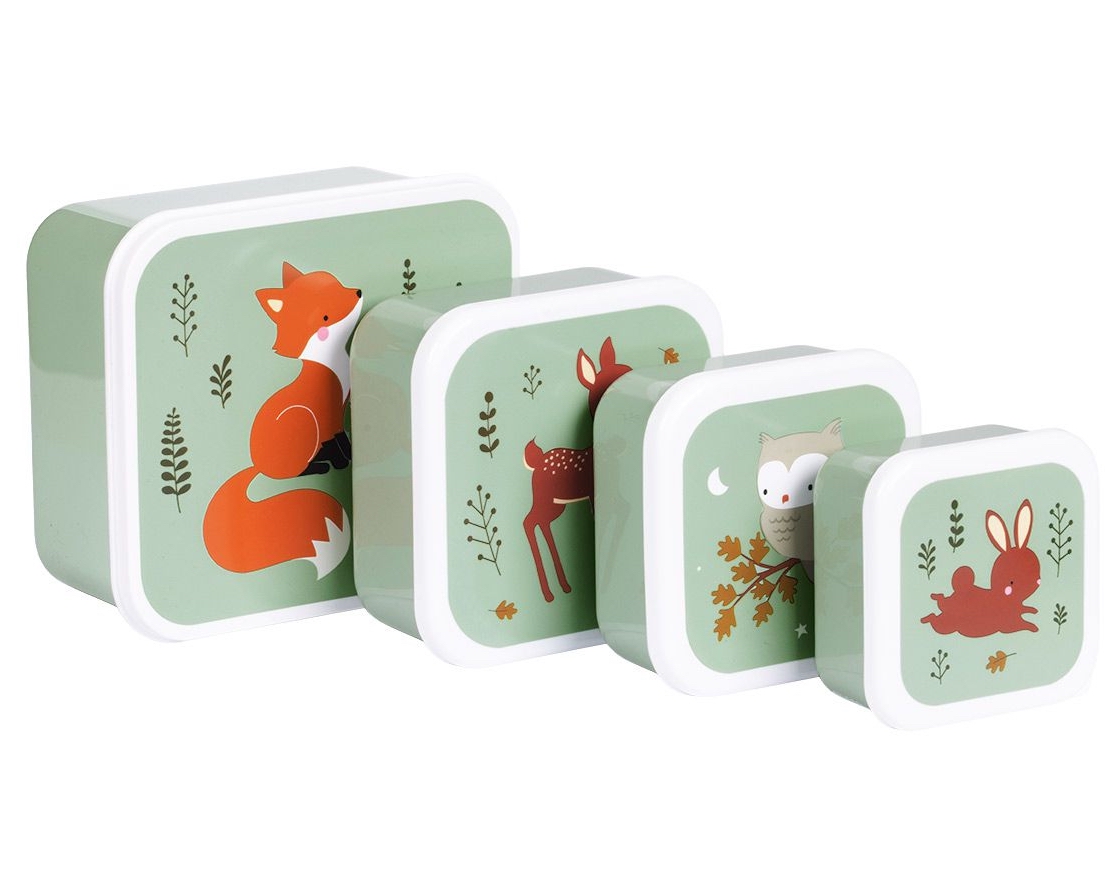 image_133-007-003_5 A Lovely Little Company Brotzeitbox Set von 4 - Waldfreunde & Fuchs