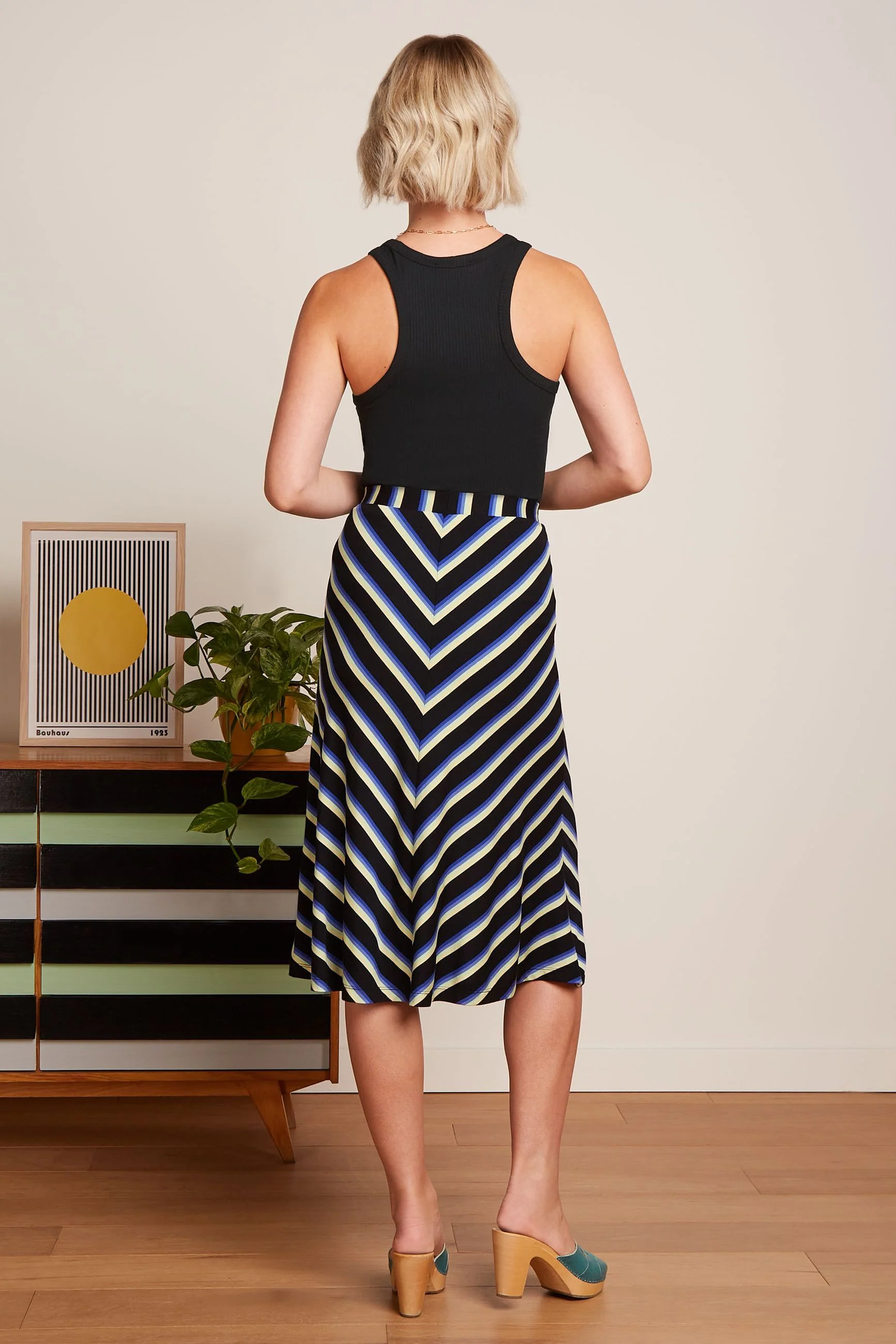 King Louie Juno Midi Rock - Embla Stripe - SALE