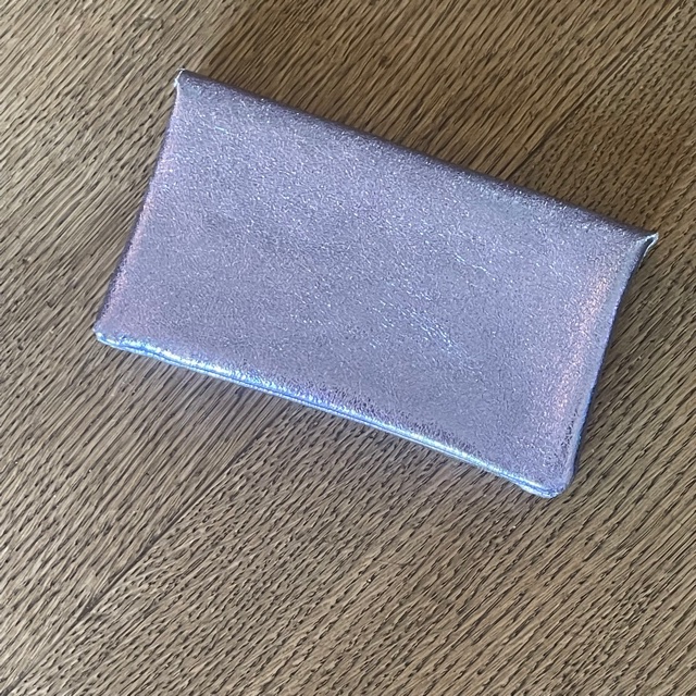BFF Soft Leder Glitzer Geldbeutel - Flieder Blau Glam - Large