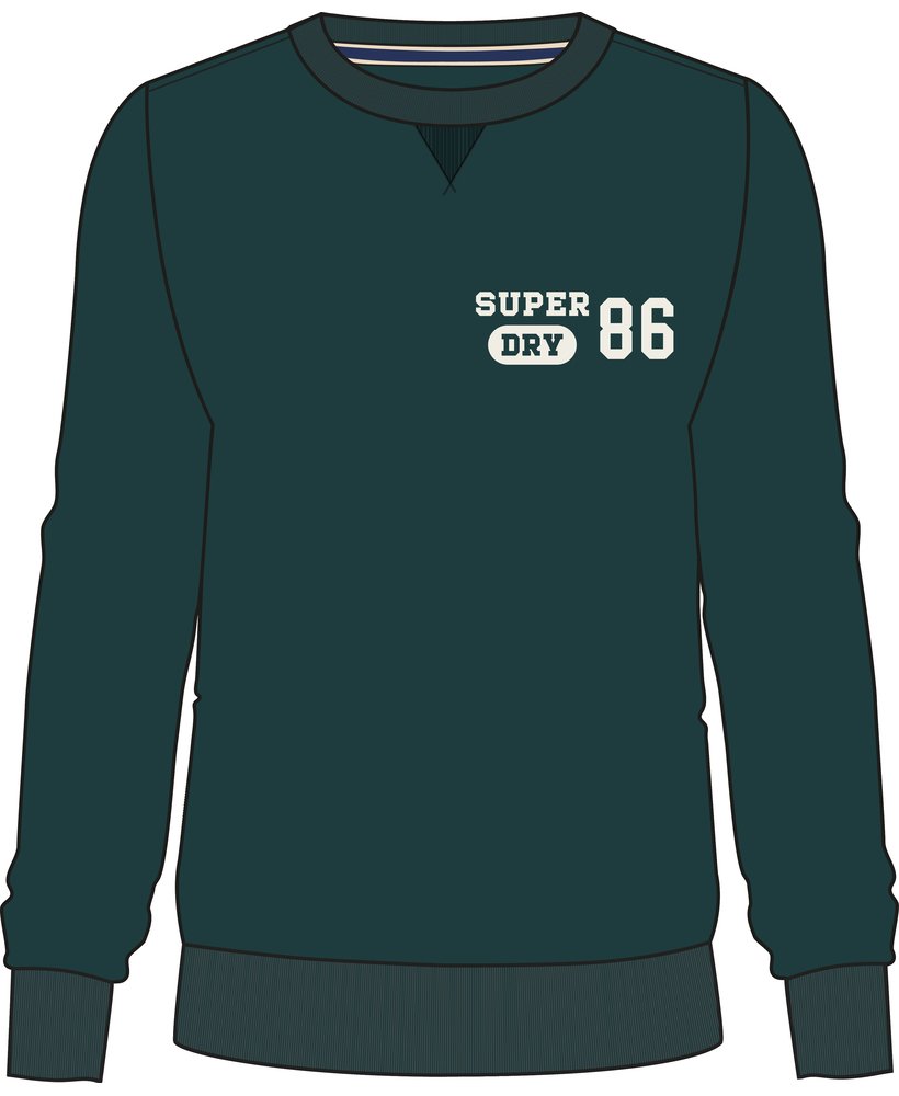 Superdry Herren Athletic Printed Sweatshirt in Grün