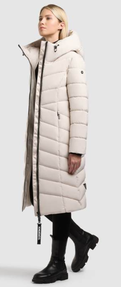 Khujo Damen Steppmantel Taiis 2in1 mit herausnehmbarem Einsatz – White