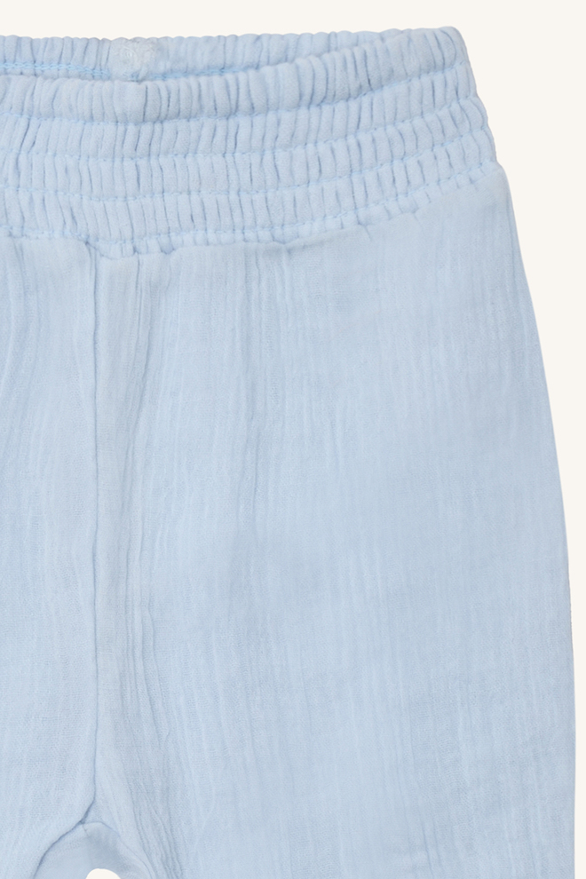 Hust & Claire Thicco Musselin Babyhose in Hellblau