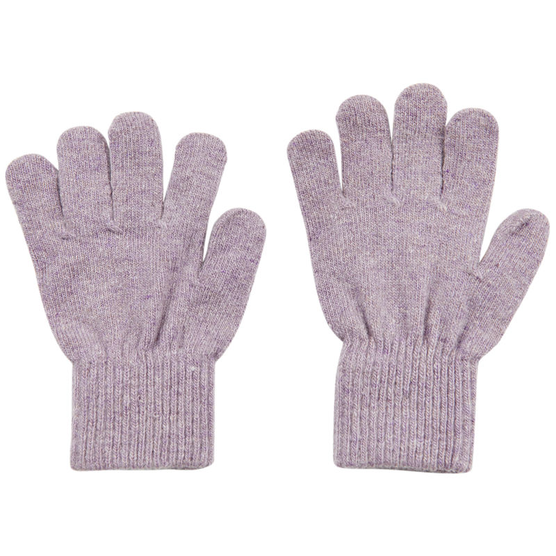 CeLaVi Fingerhandschuhe mit Magic Stretch - Wollmischung- Flieder