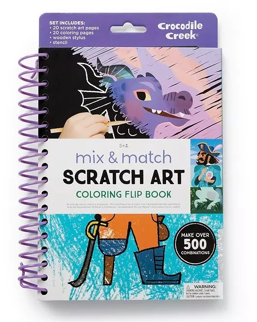 Crocodile Creek Scratch Art Buch Kratzbilder Fantasiewelt