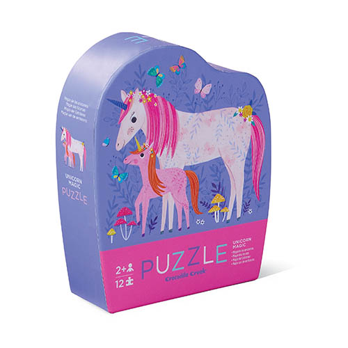 3841126 Crocodile Creek Mini Puzzle - Unicorn - Einhorn - 12 Teile