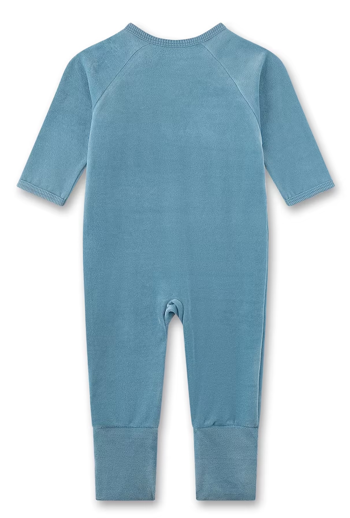 Sanetta Nicki Strampler in Blau Bär mit Füße zum Umklappen Sanetta Nicki Strampler in Blau Bär mit Füße zum Umklappen