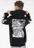 Blue Effect Jungs Kapuzenpullover in Schwarz mit Backprint