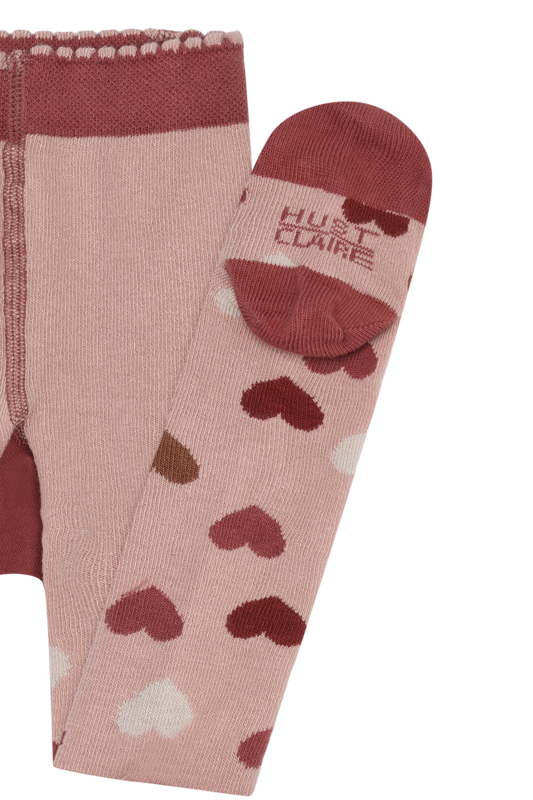 Hust & Claire Strumpfhose Frankie in Altrosa - Old Hearts - Herzen Hust & Claire Strumpfhose Frankie in Altrosa - Old Hearts - Herzen