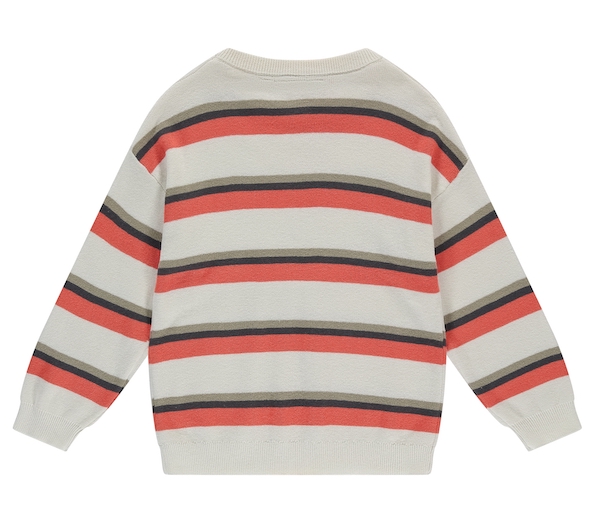 Babyface Stains & Stories Sweatshirt Pullover Orange & Braun Gestreift
