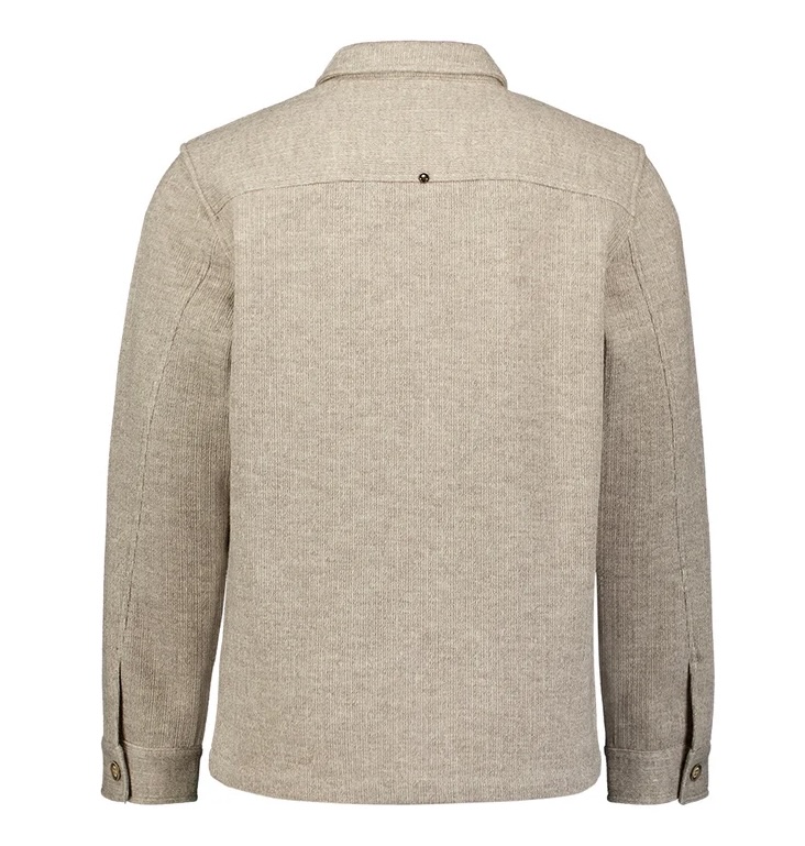 NO EXCESS Overshirt in Wolloptik für Herren in Cement NO EXCESS Overshirt in Wolloptik für Herren in Cement