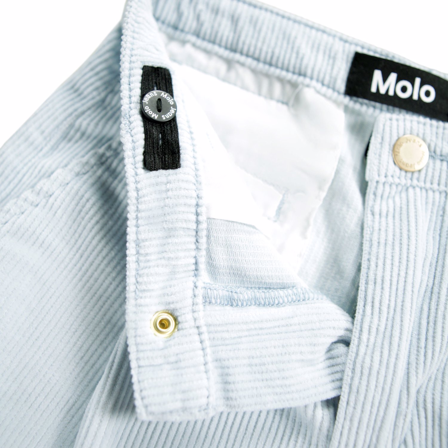 Molo Alaine Wide-Leg Cordhose in Eis Hellblau Blue Moon Molo Alaine Wide-Leg Cordhose in Eis Hellblau Blue Moon