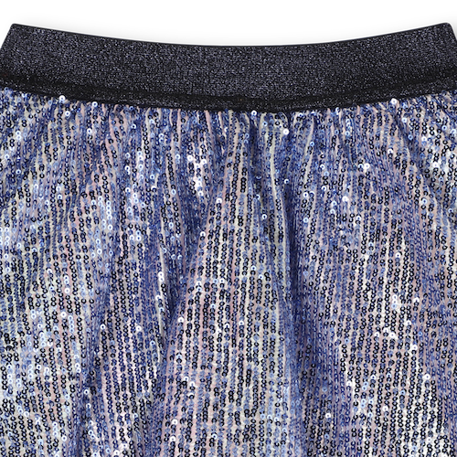Billieblush Pailletten Glitzer Rock mit Tüllfutter in Flieder Blau