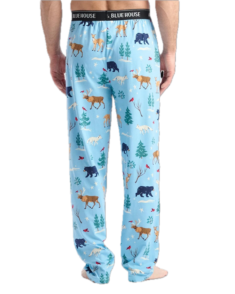 Little Blue House Herren Pyjamahose Winter Wonderland – Schlafhose aus 100 % Baumwolle