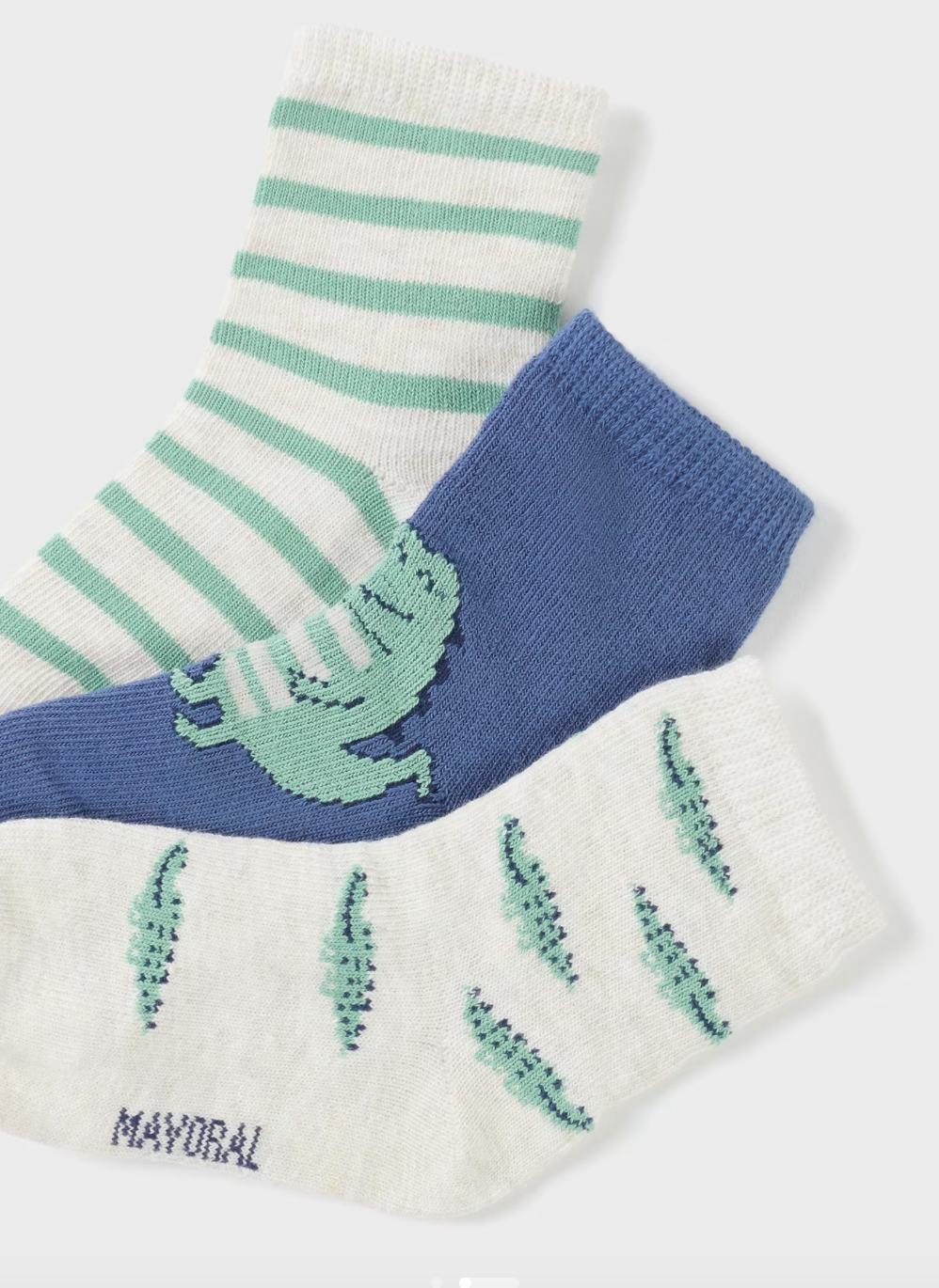 Bildschirm-foto-2024-02-25-um-14-05-51 Mayoral Socken 3er Set Krokodil - gestreift/Krokodile/Jeans