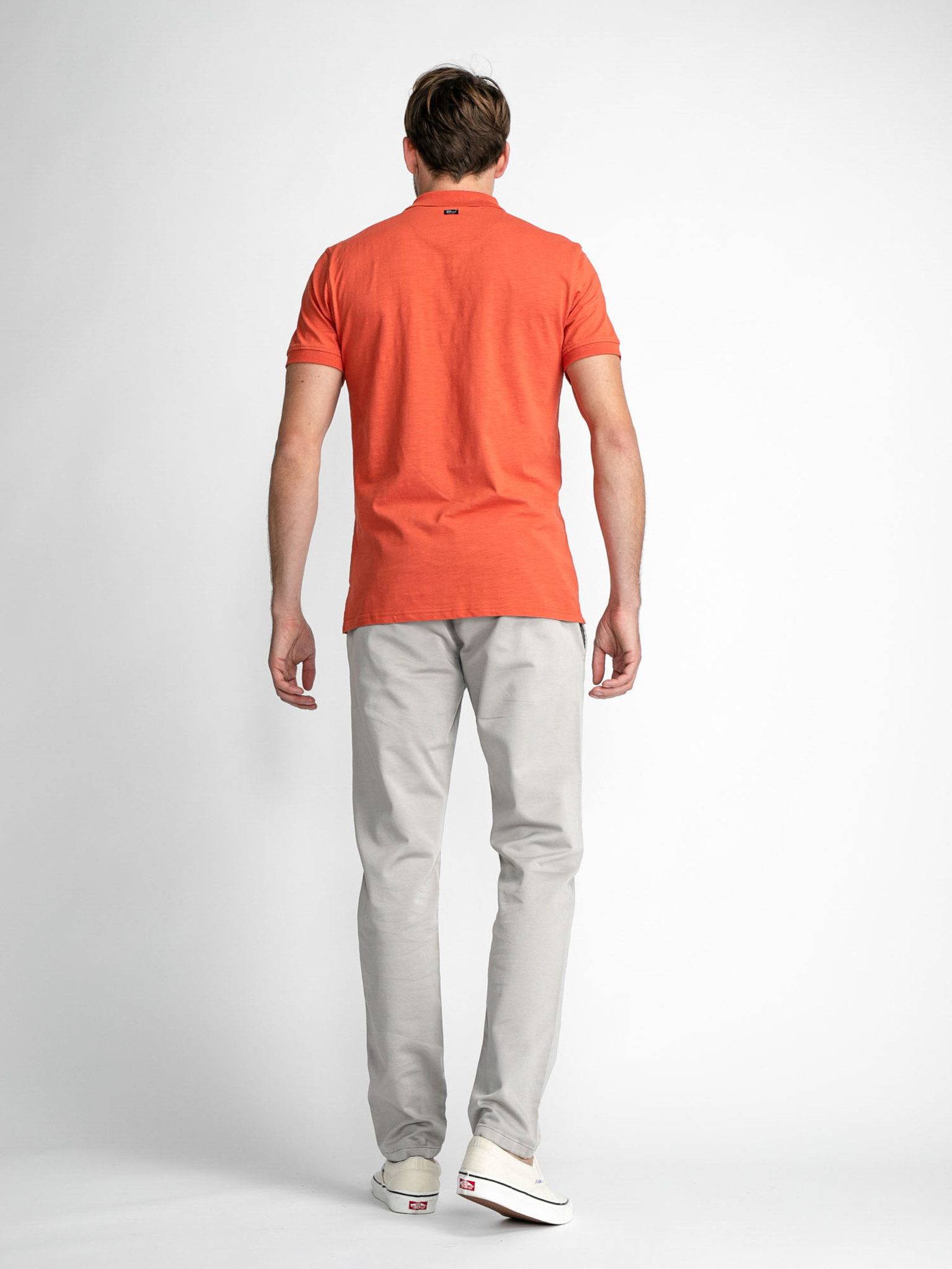 M-1030-TRO599_9105_04 Petrol Industries Herren Chino mit Drawstring Kordel in Metal Melee - Stein
