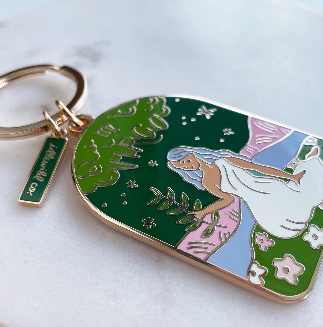 STERNZEICHEN-SCHLUSSELANHANGER-JUNGFRAU Idlewild Sternzeichen Schlüsselanhänger - Virgo Key Chain - Jungfrau - SALE