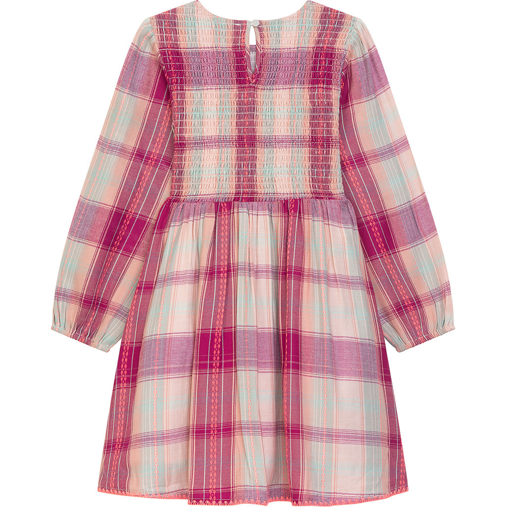 Danamade DJORUNN Kleid für Mädchen in Berry - Beeren Pink Kariert Danamade DJORUNN Kleid für Mädchen in Berry - Beeren Pink Kariert