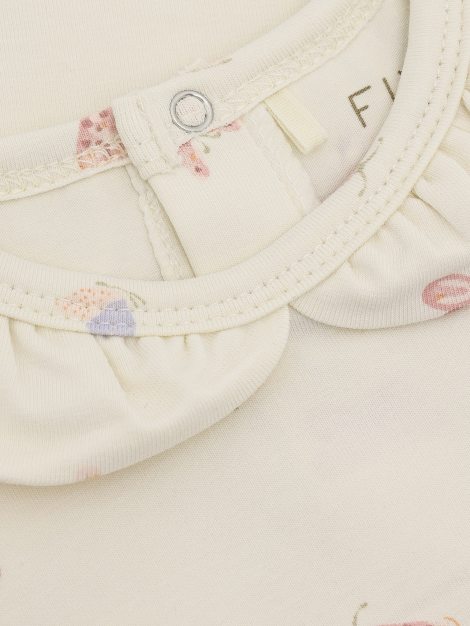 FIXONI Langarm Shirt in Bleached Mauve - Schmetterlinge Allover 