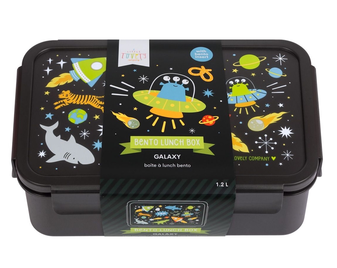 A Little Lovely Company Bento Box Brotzeitbox Lunchbox - Galaxy A Little Lovely Company Bento Box Brotzeitbox Lunchbox - Galaxy