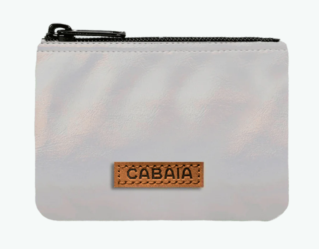 Cabaia Nano Vordertasche Mini Geldbörse/Gürteltasche LES LICES - Weiß Glam Iridescent