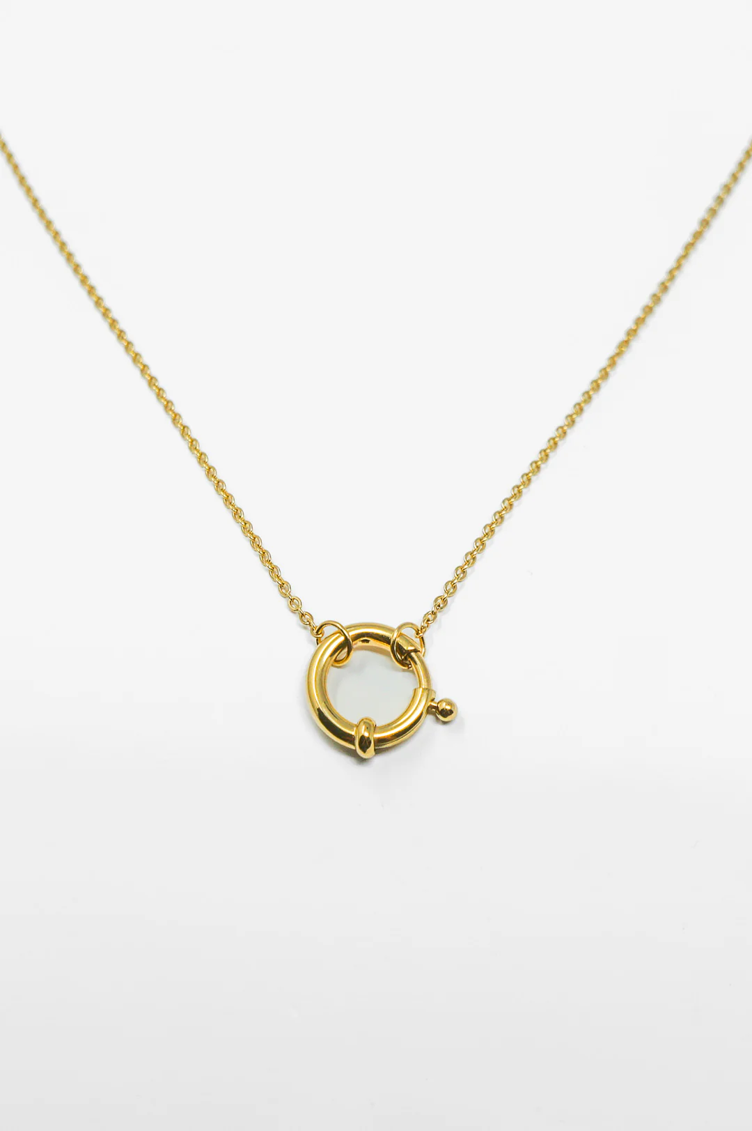 AIMI Basic Halskette Loop in Gold - Perfekt für die Birthstone Charms