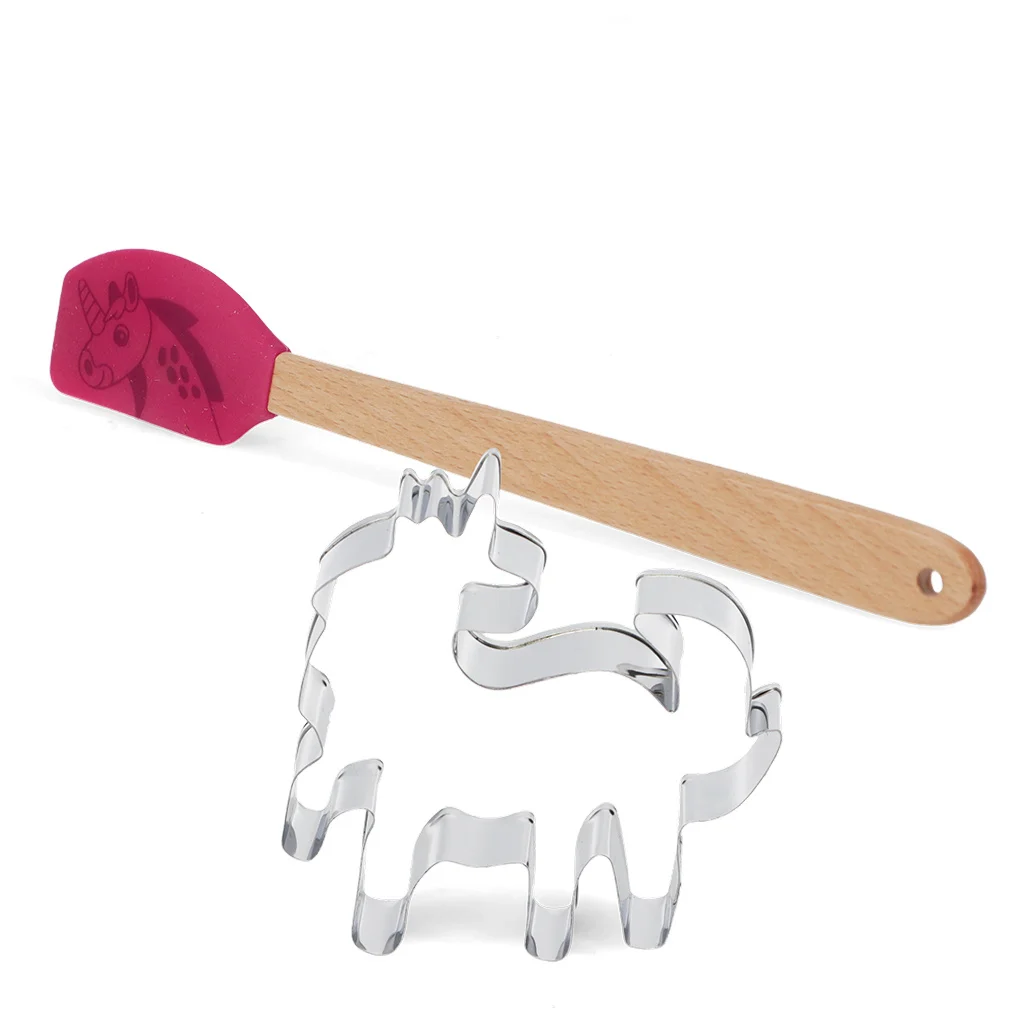 Rex London Back-Set Ausstechform & Mini-Spatel Unicorn - Einhorn