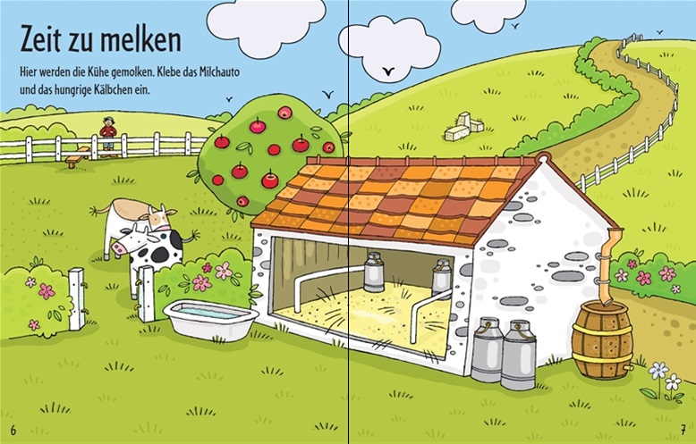 Usborne Mein erstes Stickerbuch - Auf dem Bauernhof
