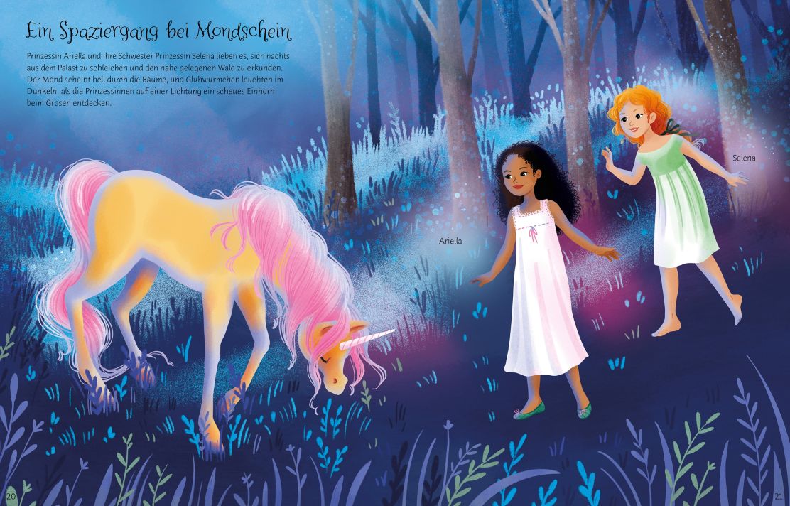 Usborne Mein Anziehpuppen-Stickerbuch: Prinzessinnen im Einhornland