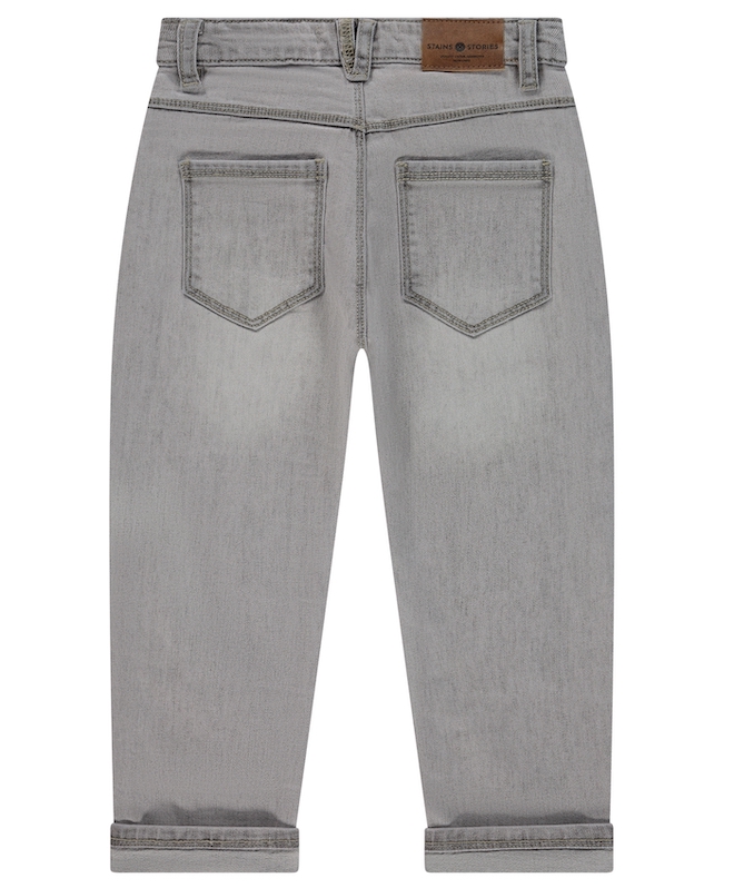 Babyface Stains & Stories Jungs Wide Leg Jeans in Hellgrau Babyface Stains & Stories Jungs Wide Leg Jeans in Hellgrau