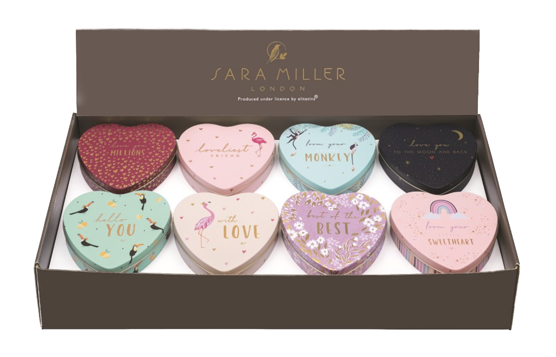 Sara Miller Herz Metalldosen - Little Gestures - Design Auswahl