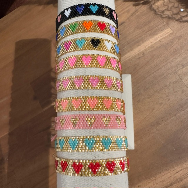Lua All My Love Armband mit bunten Perlen - Multifarbe Herzen