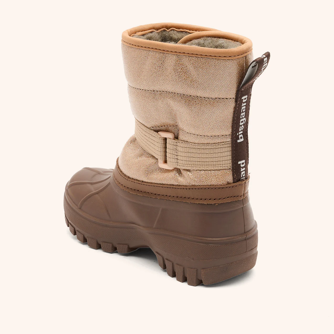 Bisgaard PACSON Winterstiefel mit Klett - Rosegold