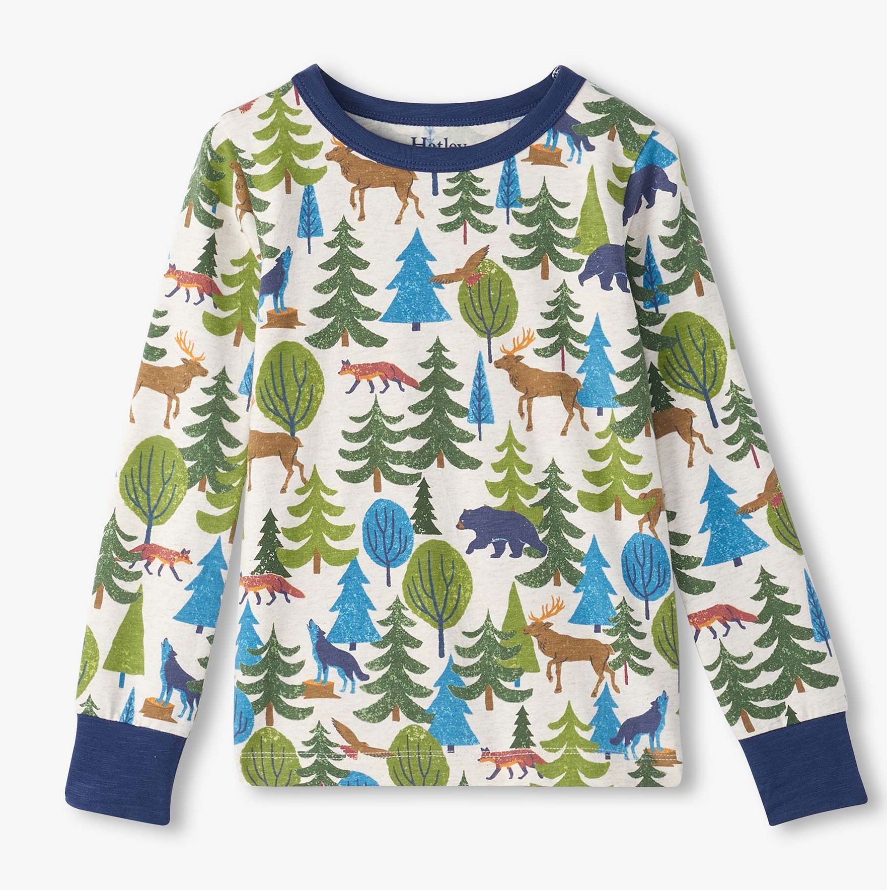 Hatley Langarm Pyjama - Waldtiere - Fuchs & Elch Hatley Langarm Pyjama - Waldtiere - Fuchs & Elch